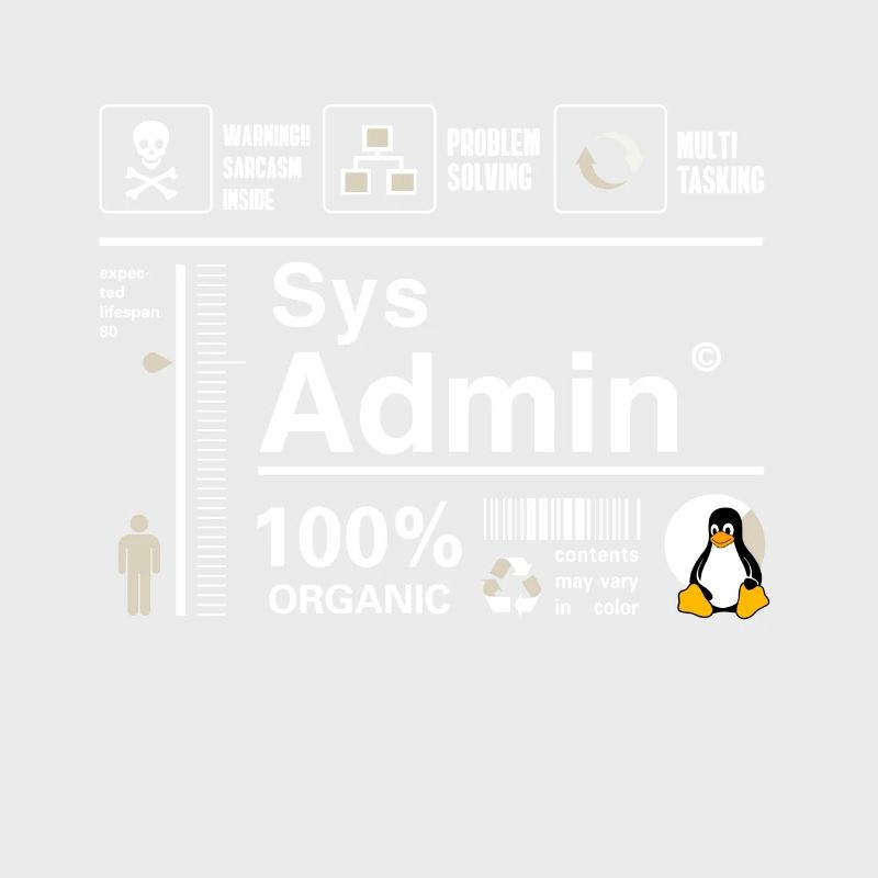 Sys Admin Pinguin Computer Nerd pc Platine cpu inh