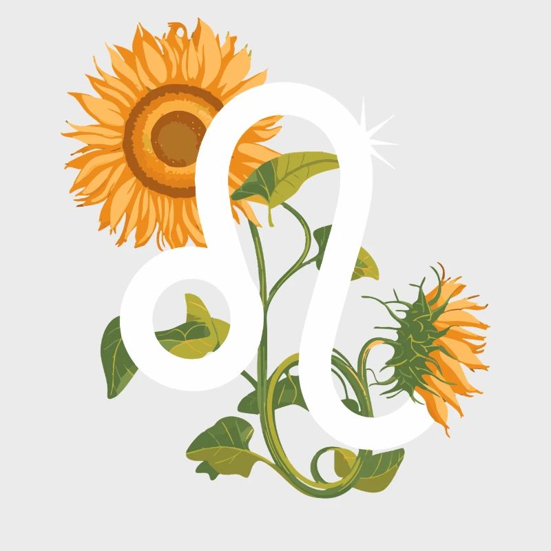 Löwe Sternzeichen - Sonnenblume Astrologie Geschenk