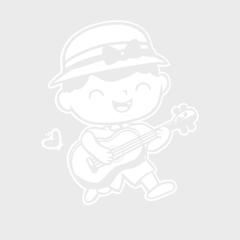 Ukulele Player Drawing