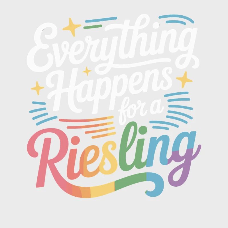 Wine Wine Drinker Everything Happens For A Riesling