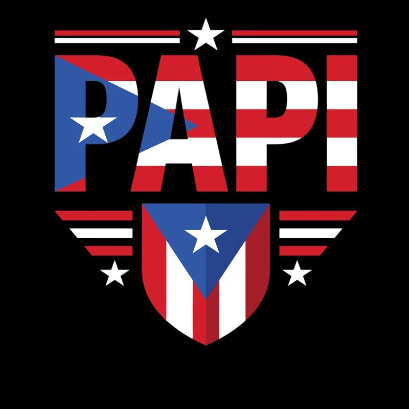Papi Puerto Rico Vater Flaggen