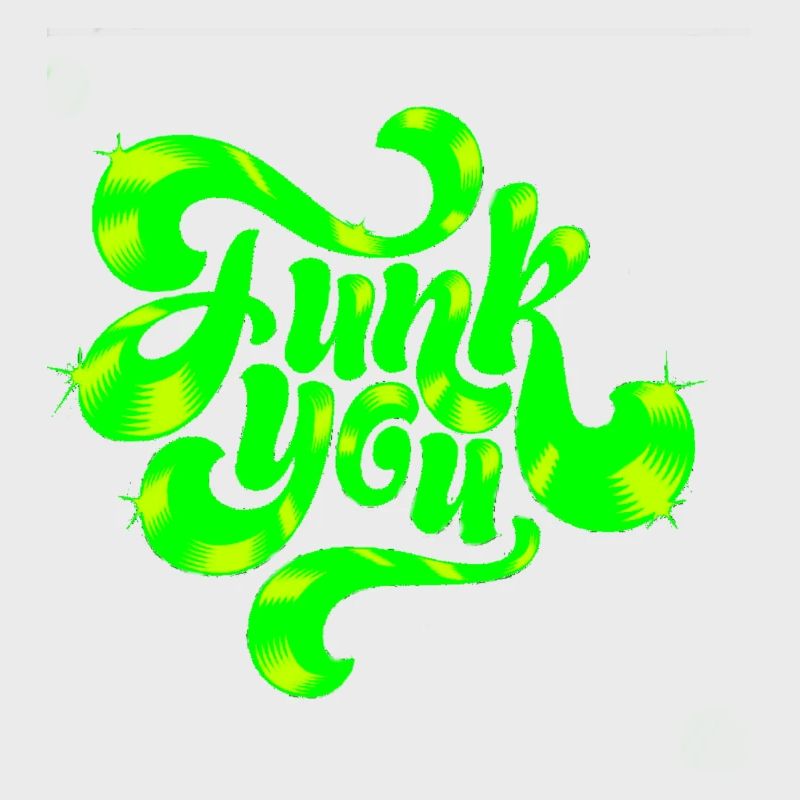 Conception de texte punk néon vert
