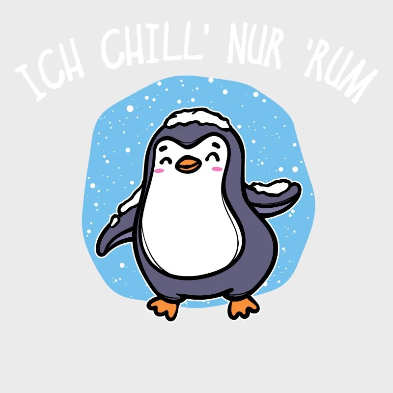 Pinguin Kälte Schnee Statement Tier Vogel Eis