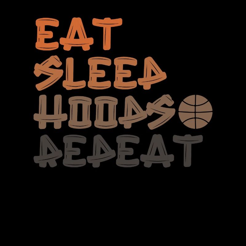 Eat Sleep Hoops Repeat Basketball