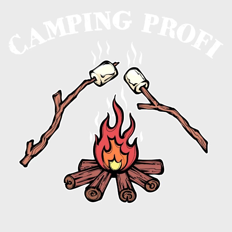 Déclaration de feu de camp de camping Randonneur de camping