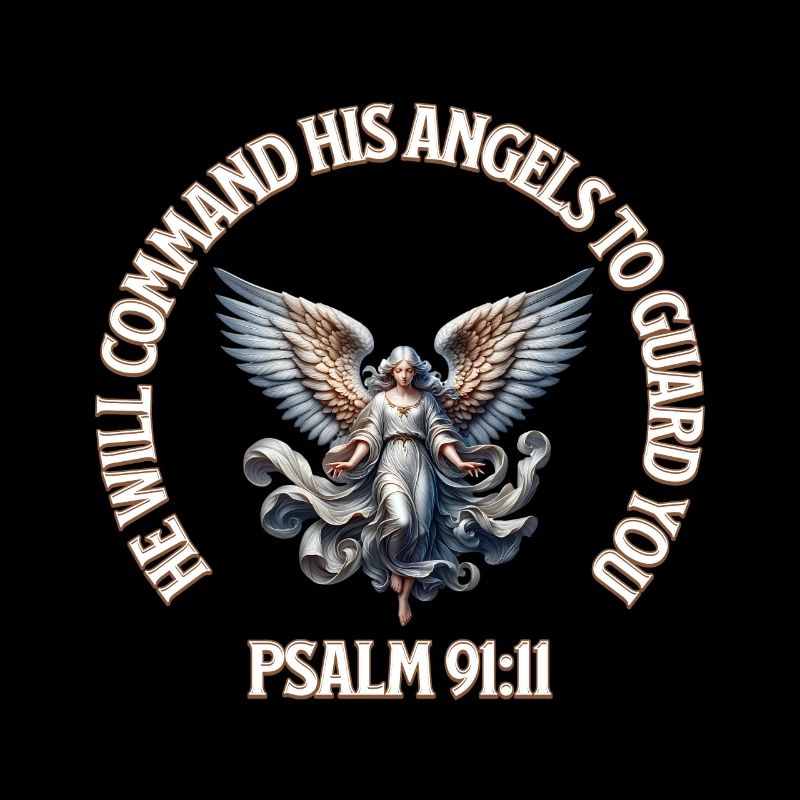 Ange Céleste Psaume 91:11 Design