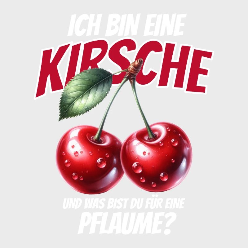 Lustiger Kirsche Spruch Sarkastisches Fun Geschenk
