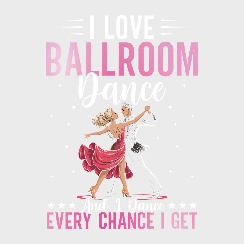Ballroom Dancer Lovers Dancing Dance School