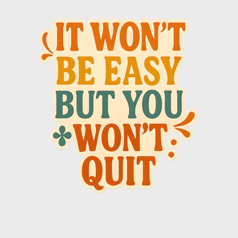 Conception typographique de motivation persistante