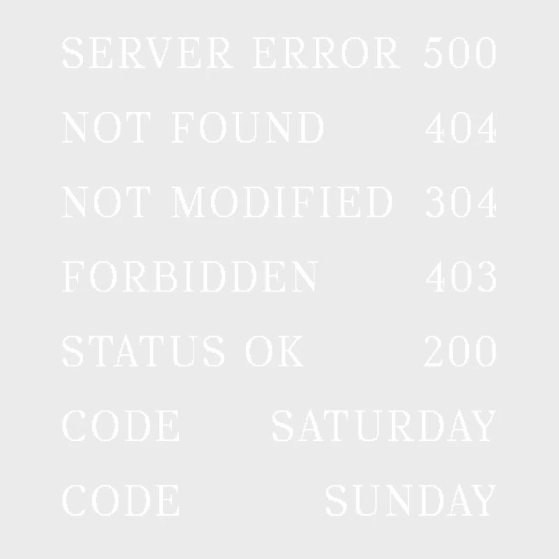 Codes IT en semaine