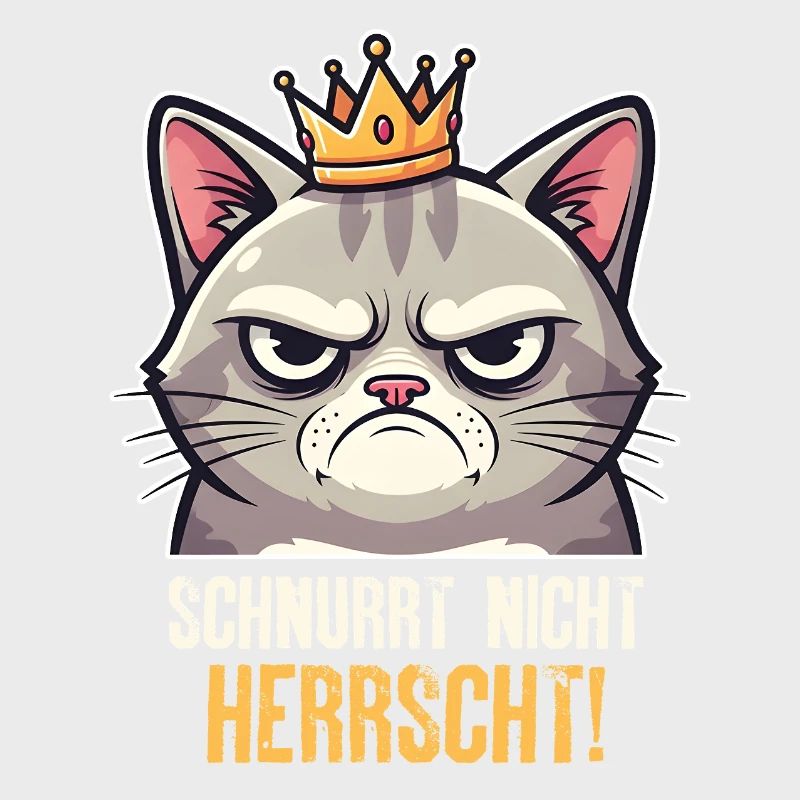 Grumpy Katze Herrscher Design