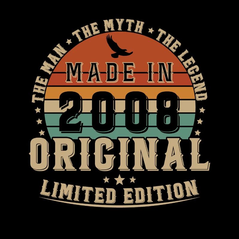 2008 Vintage Retro Geburtstagsgeschenk