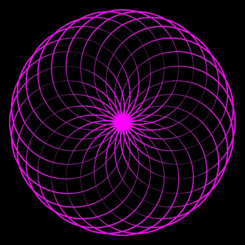 Neon spiral net torus