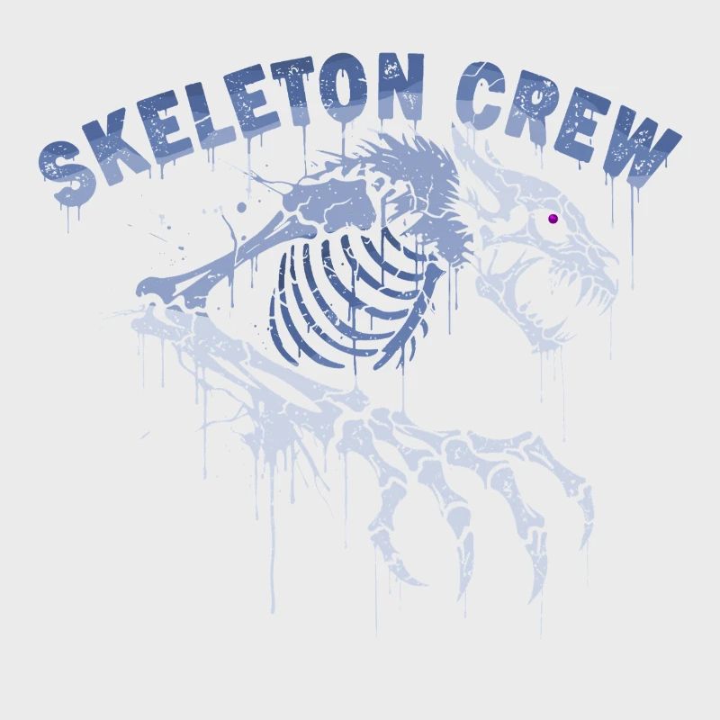 Skelett Werwolf Graffiti