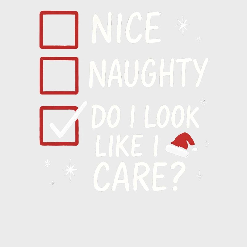 Naughty oder Nice Humor Weihnachtsoutfit Weihnacht