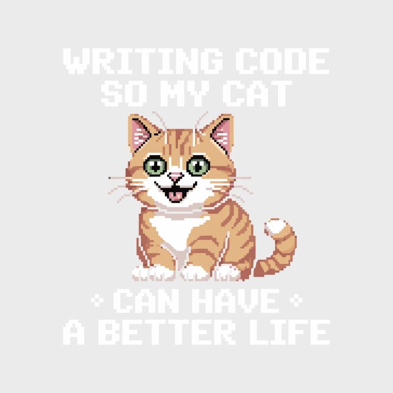 Programming Cat Funny Coding and Cat German