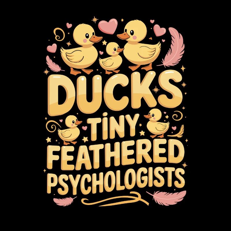 Ducks Tiny Feathered Psychologists Funny Ducks