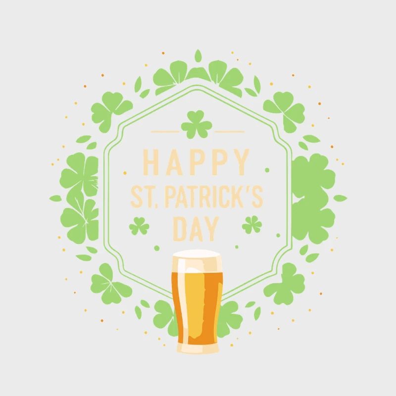 Saint Patrick Bière et Trèfles