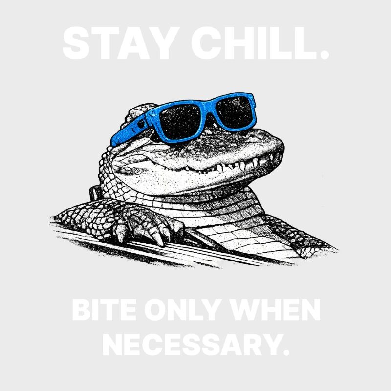 Stay Cool – Conception de mèmes Cool Alligator