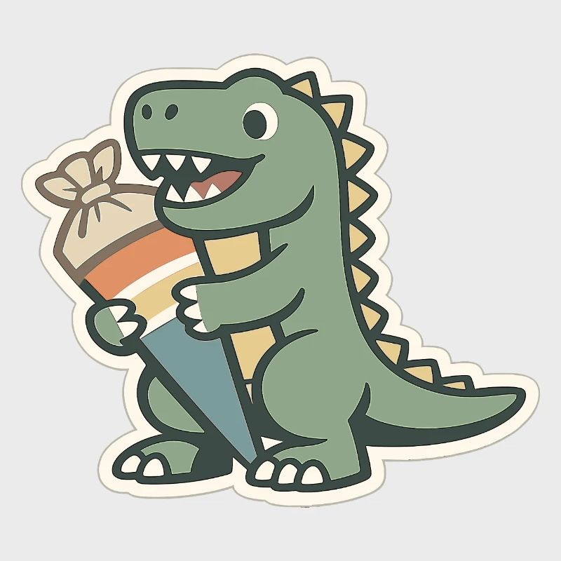 Dino Einschulung Personalisierbar Name Schule