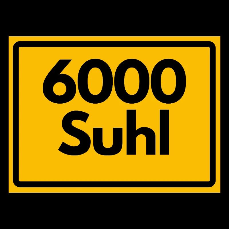 ALTE POSTLEITZAHL 6000 SUHL HEIMATSTOLZ ORIGINAL