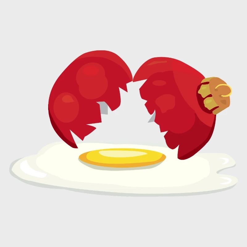 Weihnachtskugel zerbrochenes Ei