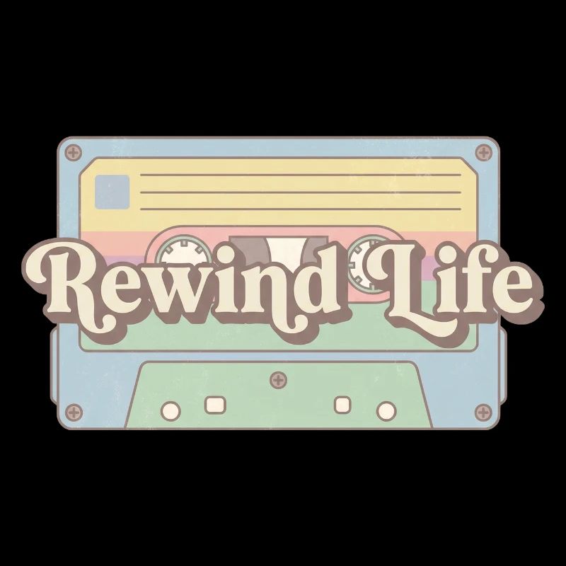Cassette rétro Rewind Life