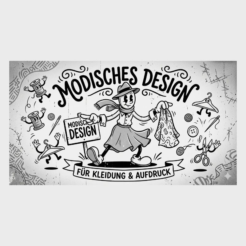 Nähkunst Modedesign Comic