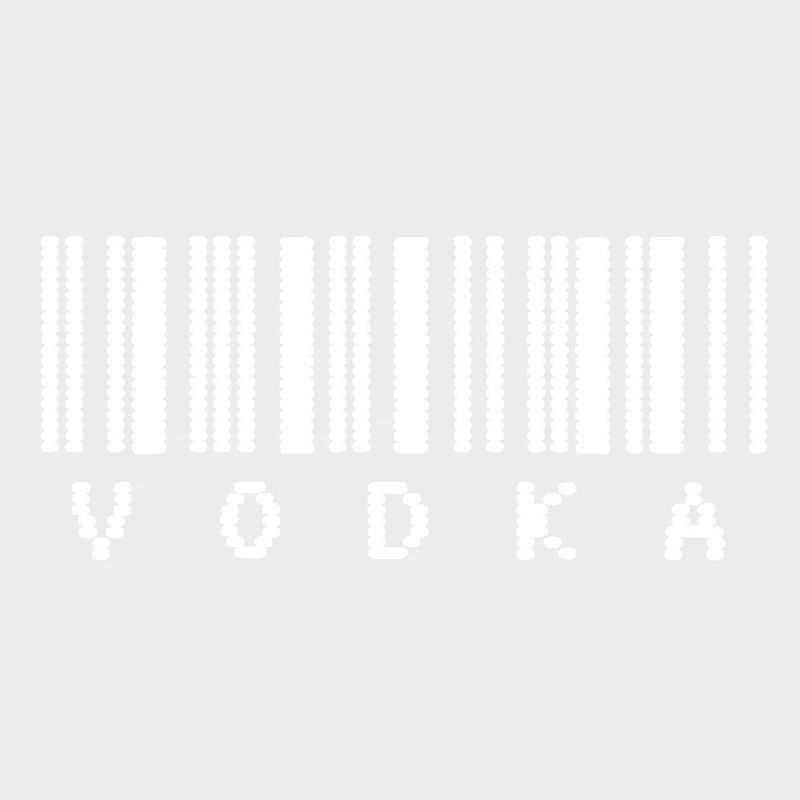 Typographie du code-barres de la vodka