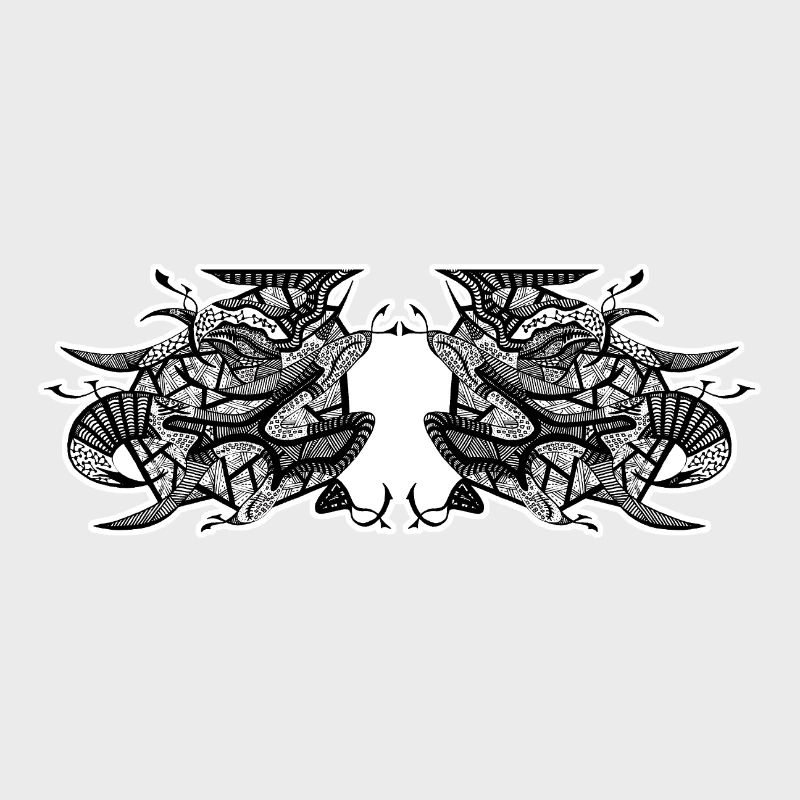 Design abstrait noir et blanc n°7