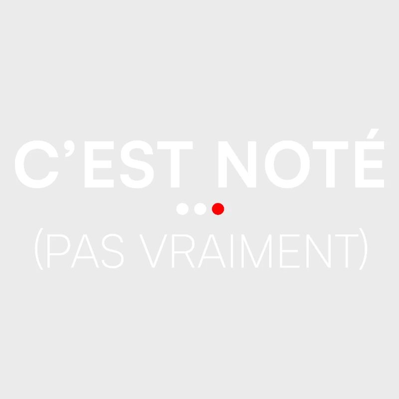 C’est noté pas vraiment humour bureau
