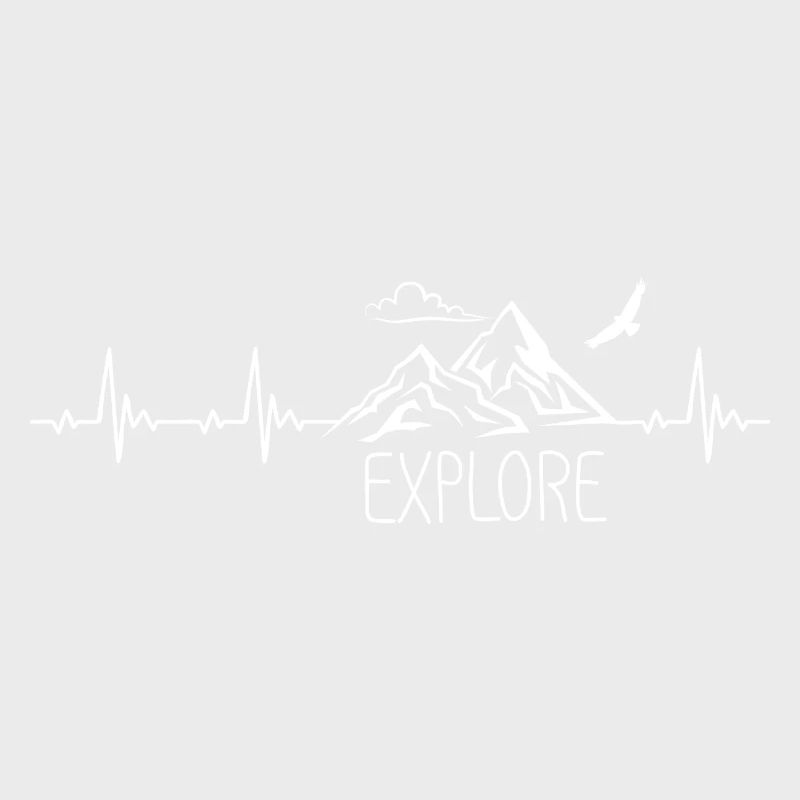 Explore Mountain Mountain Heartbeat Frequency Pulse ECG