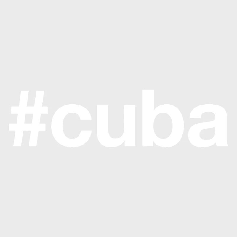 CUBA Hashtag Kuba