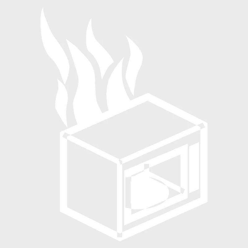 Burning microwave