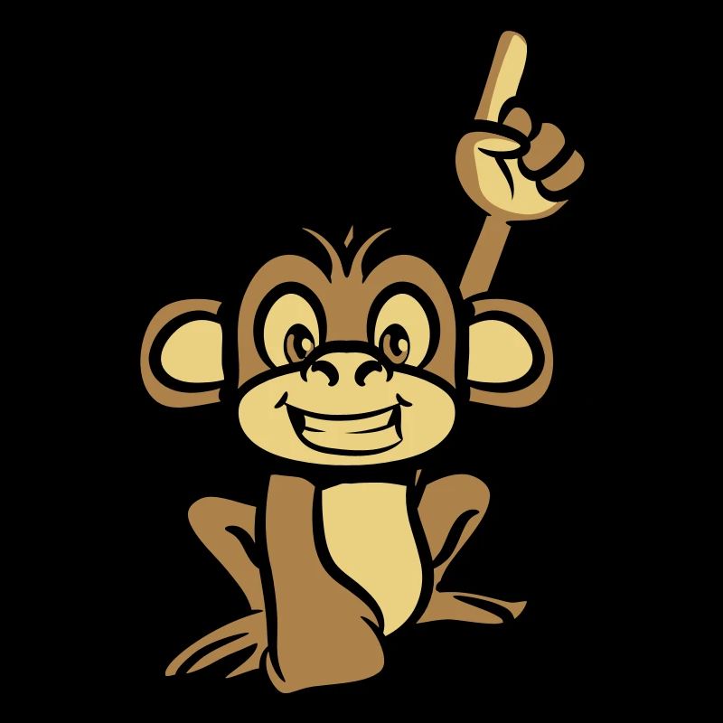 affe lustig zeigefinger