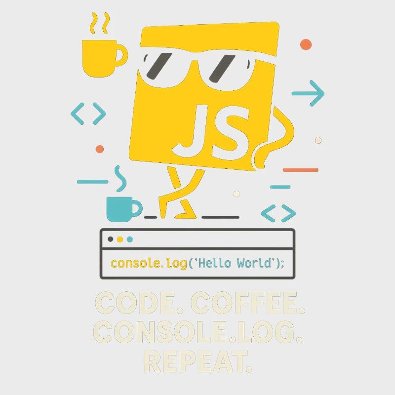 Code Coffee Console.log Repeat JavaScript Programm