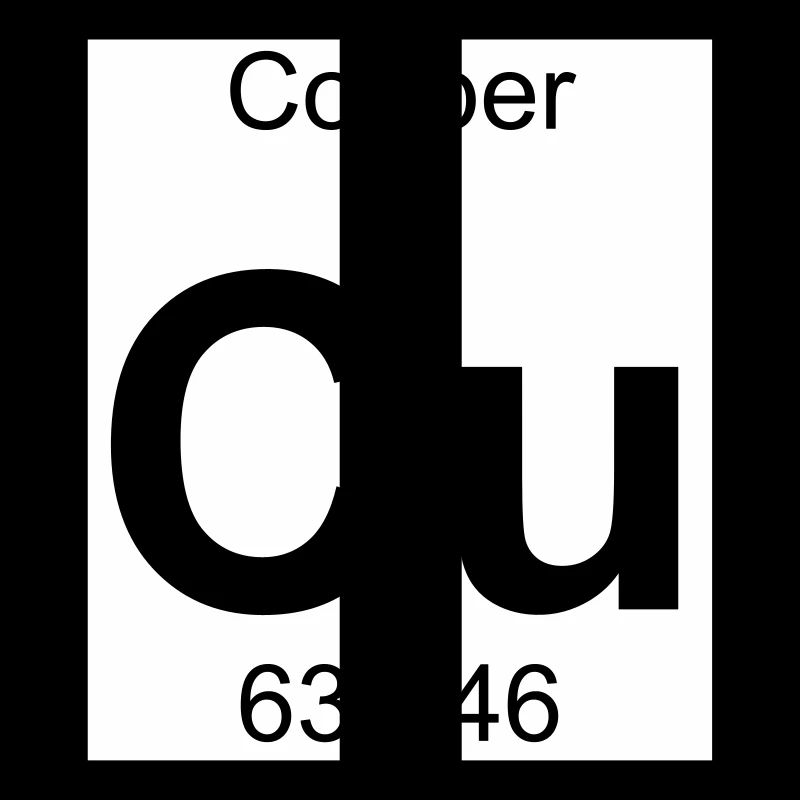 Elements 29 - cu (copper) - Full (white)