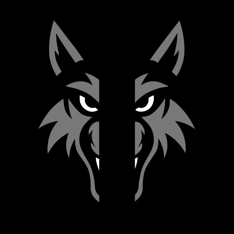 Wolf Kopf Tier