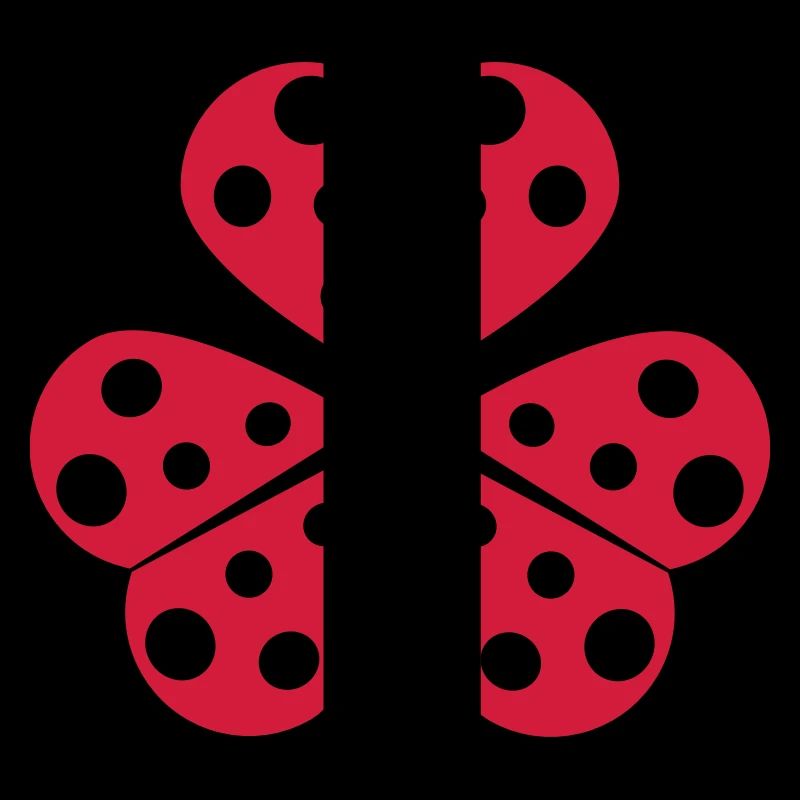 Moitié petite conception de coccinelle