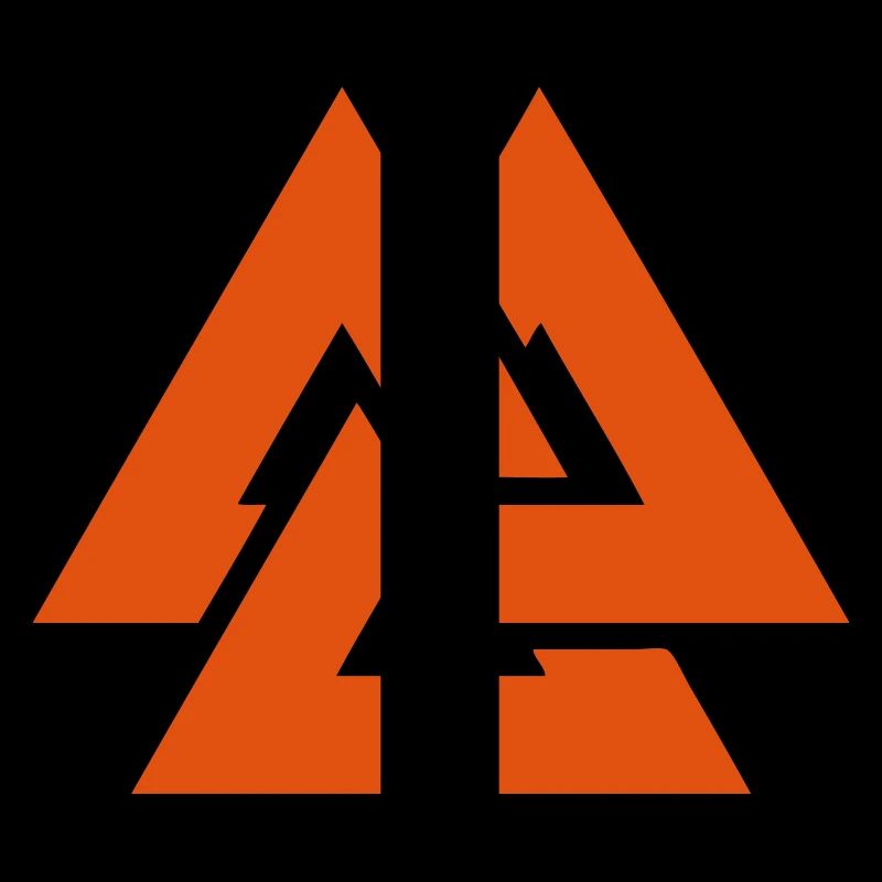 Valknut Wikinger skandinavisches Symbol von Odin