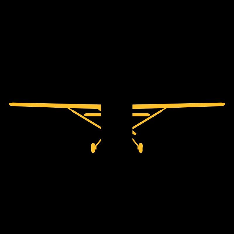 Flugzeug-Silhouette von vorn [vec]