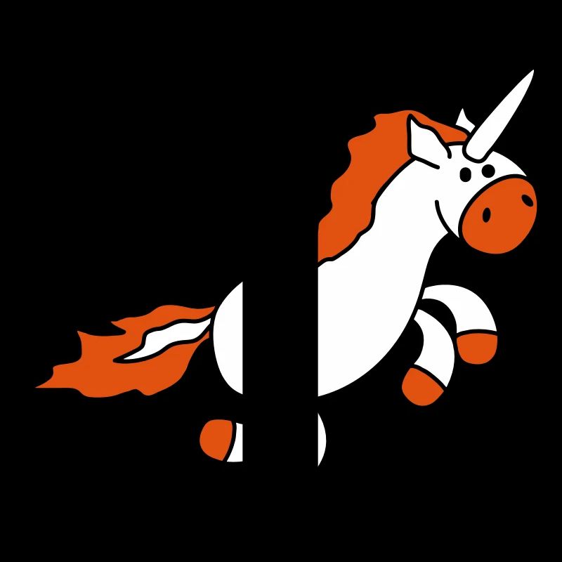 Süßes kleines Comic Cartoon Einhorn