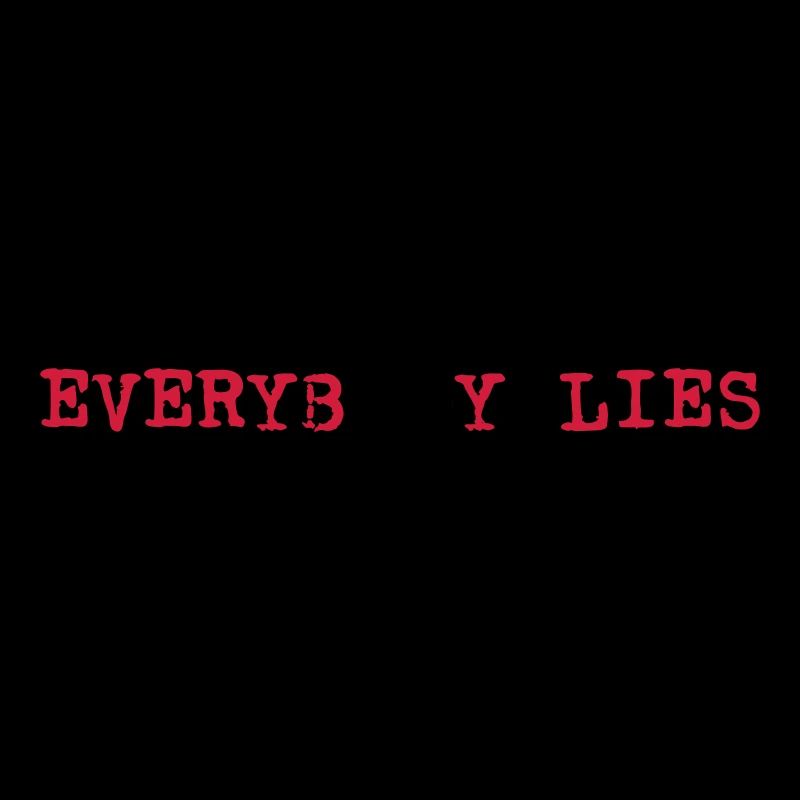 everybody lies typewriter
