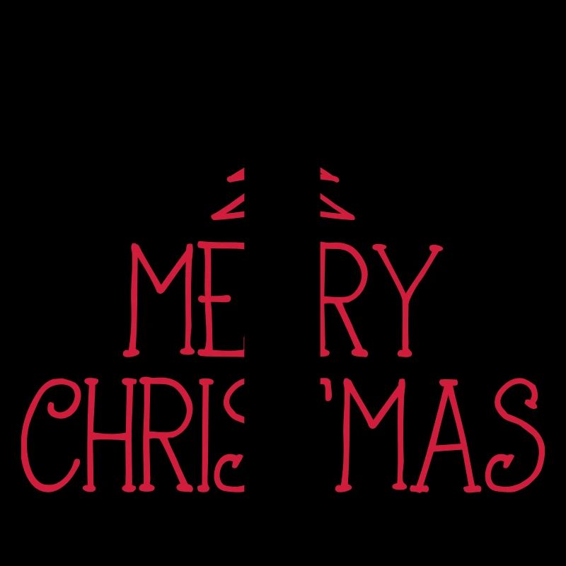 merry christmas with tree 1c