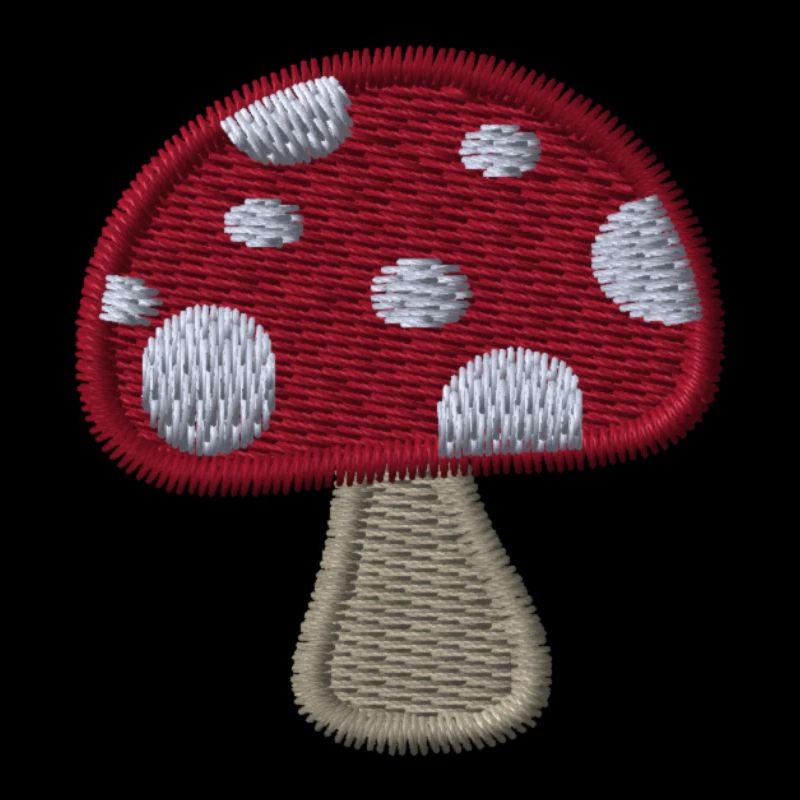 Champignon brodé
