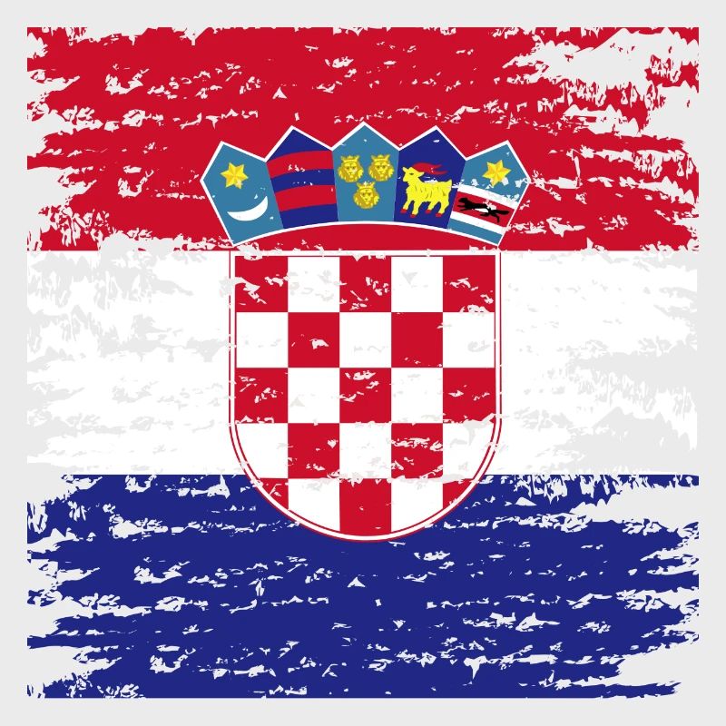 Drapeau Croate Authentique Écusson