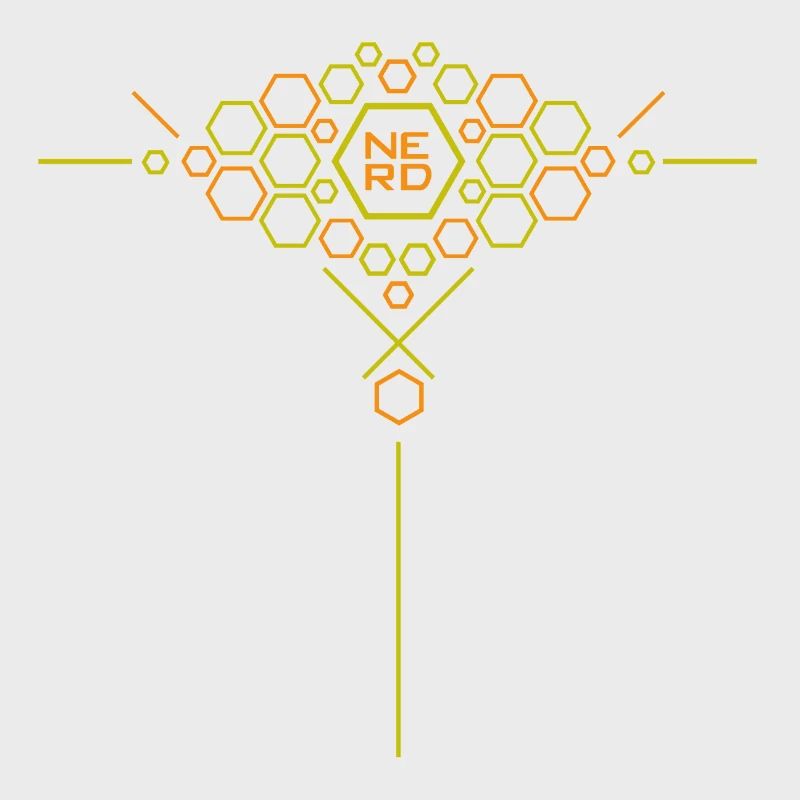 Nerd Hex Pattern Gradient