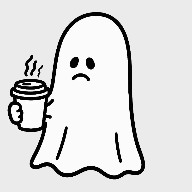 Geist Kaffee Halloween Süßes oder Saures