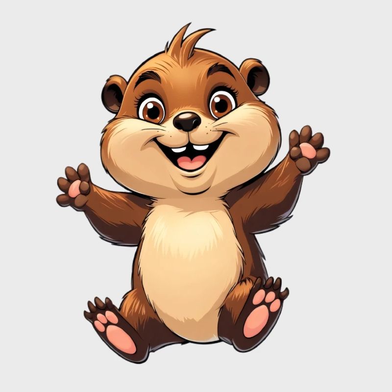 Fröhliches Eichhörnchen Design