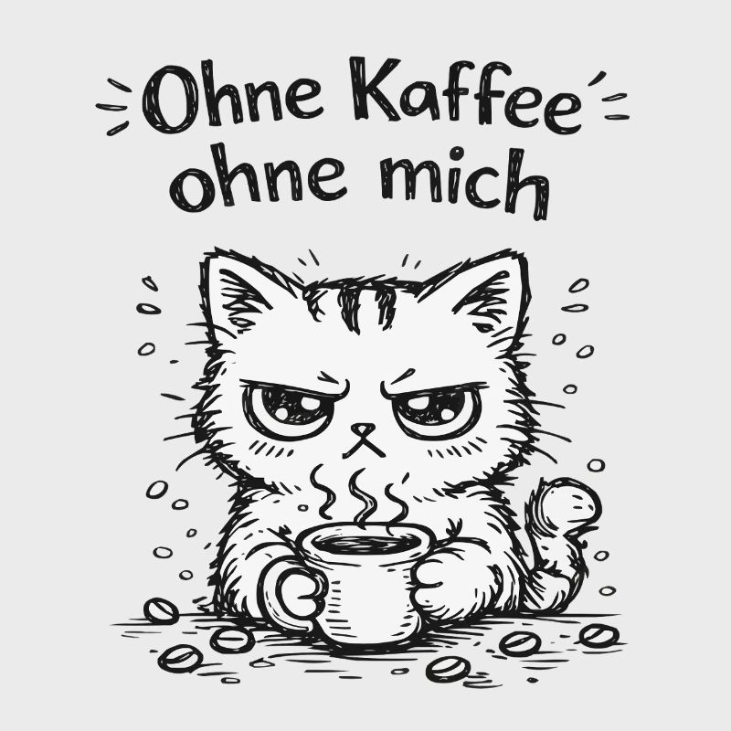 Grimace de café de chat
